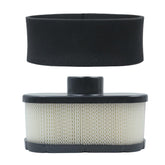 Dospruna MIU12555 air filter close-up on mower hood showing precise fit