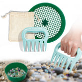 DOSTATNI sand scoop with blue color and sifter for quick beach treasure hunting