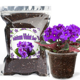 Doter African Violet Potting Mix bag side view promoting healthy root growth