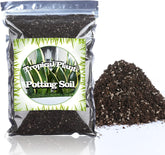 Doter houseplant potting mix bag close-up showing all-natural blend for tropical plants