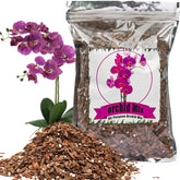 Doter Orchid Bark Mix 4qt bag showing balanced drainage for healthy orchid roots