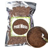 Doter peat moss bag closeup highlighting moisture retention for seed starting