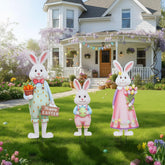 DoubleFill Easter bunny 3D design stake for charming lawn display