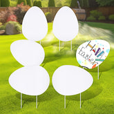 DoubleFill Easter egg yard sign vertical 12x17 for outdoor decor