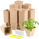 Doubleggs 70-pack peat pots top view for seed starting