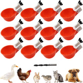 DoubleWood chicken waterer cups 12-pack for easy automatic coop hydration.