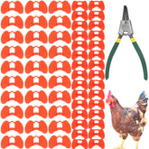 DoubleWood pinless peepers set with plier for quick poultry management