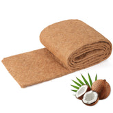 Dovesail Coco Liner Roll unrolled in a planter, improving drainage and moisture retention.