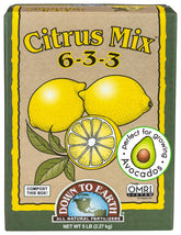 Down To Earth Citrus Mix 5lb bag promotes balanced feeding for citrus growth