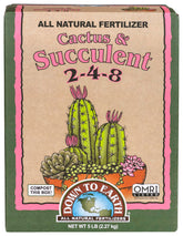Down To Earth Organic Cactus & Succulent Mix 5lb bag promotes healthy root growth.