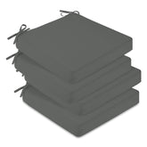 Downluxe four-pack chair cushions in box for convenient storage and delivery.