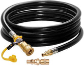 DOZYANT 12 ft propane quick connect hose for RV and Weber Q grills