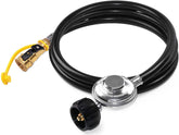 DOZYANT 6ft propane hose with regulator for safe RV grilling