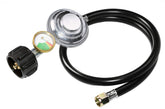 DOZYANT gauge-enabled regulator hose with tank gauge for safe grilling