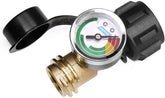 DOZYANT propane gauge dial closeup for quick fuel level reading