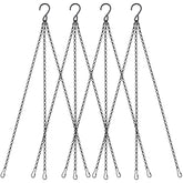 Dpyrrhic 18-inch hanging chain with hooks supports planters and bird feeders.