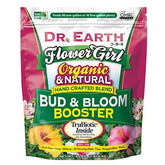 Dr. Earth Flower Girl Bud & Bloom Booster bottle organic fertilizer for vibrant, long lasting blooms