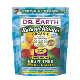 Dr. Earth Natural Wonder 4 lb bag close-up for nourishing fruit trees safely.