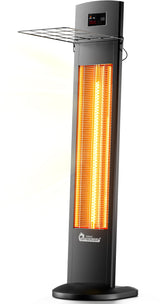 DR. INFRARED HEATER DR-298 front view with wheels for easy mobility.