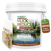 Dr.Raifya's Muck Reducer Pellets packaging shown, ready to treat pond muck safely.