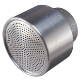 Dramm 400DC nozzle in metallic aluminum provides a gentle full-flow shower for delicate blooms