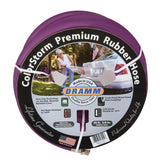 Dramm ColorStorm 50ft hose coil showing easy storage and flexible use.
