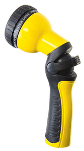 Dramm One Touch Revolution spray gun yellow handle showing precise water flow control