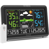 DreamSky Weather Station large display for quick, readable indoor and outdoor readings