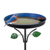 DREAMSOUL Vintage Bird Bath with sunburst pattern enhances garden charm.