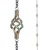 dreamysoul rain chain bird cage bronze design enhances curb appeal and decorative rainfall