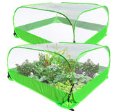DredQcco Pop Up Plant Cover outdoors protecting vegetables from birds and pests