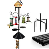 DreiPanda bird feeder pole 92-inch offers adjustable height for better bird access.