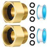 Dreyoo brass hose bib adapter with fine-thread female end for secure leak-free connections.