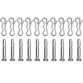Drhomeam 20-pack snowblower shear pins and cotter pins, front package view for quick field fixes.