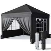 Driftalia 10x10 canopy front view ready for setup and shade
