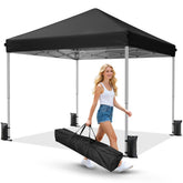 Driftalia 10x10 canopy in setup mode for quick shade.