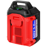 DTK Toro 60V 5Ah battery front view shows compact replacement for Toro tools