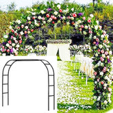 DTnature metal garden arbor wide arch for flexible entry design.