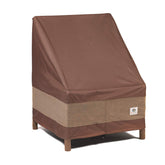 Duck Covers Ultimate waterproof 40-inch chair cover front view protects against rain and dust.