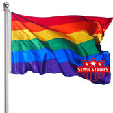 Ducuh Rainbow Flag 3x5 for outdoor use with vivid colors and pride displays