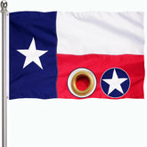 Ducuh Texas flag 3x5 with embroidered stars for a bold outdoor display.