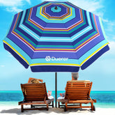 Duerer beach umbrella windproof frame provides stable shade on windy beaches
