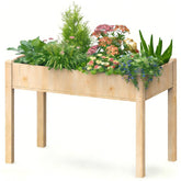 DUMOS raised garden bed with legs, ready for easy, back-friendly outdoor gardening.