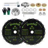 Dunhil 9in 20T blade pack powering through brush with precision.