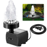 Dunkive Bird Bath Fountain with 12 LEDs lighting your garden day and night.
