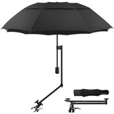 DUOUPA adjustable sun umbrella with clamp provides versatile shade for chairs.