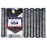 Durite outdoor entrance mat front view with herringbone weave for debris control.