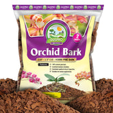 Duspro orchid bark bulk 2qt shows natural pine texture for healthy orchid roots.