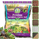 Duspro 7-in-1 succulents soil mix for improved drainage and root health.