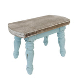 Dwellington Farmhouse Step Stool front view showcasing sturdy construction for reaching high shelves